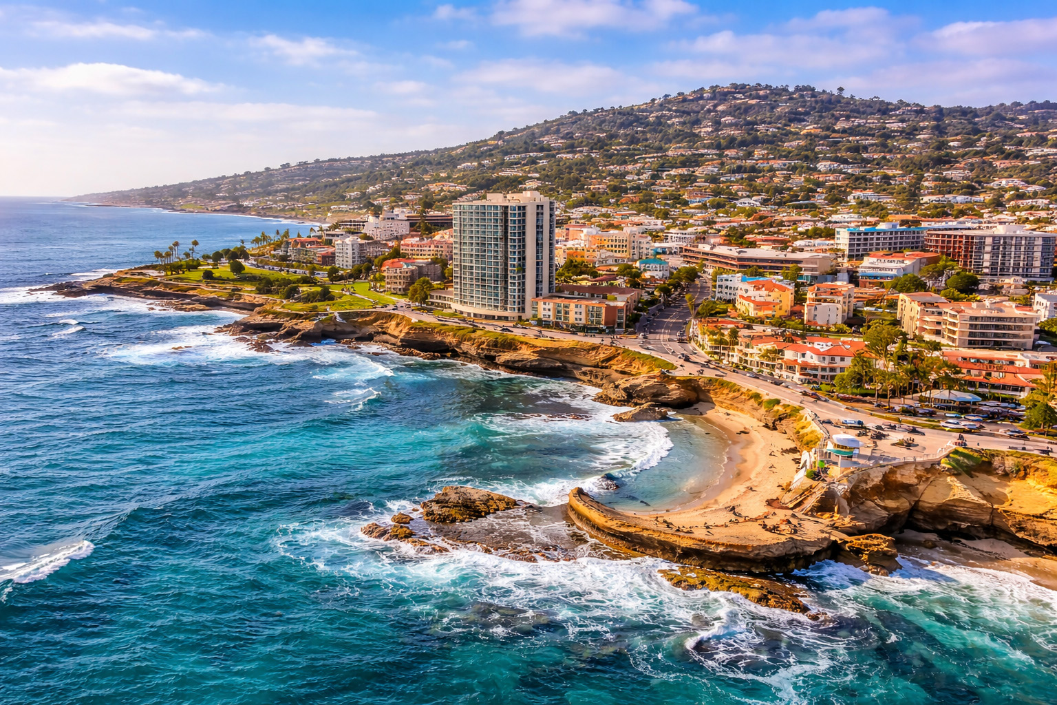 Wallpaper installation in La Jolla California luxury interior wallcovering