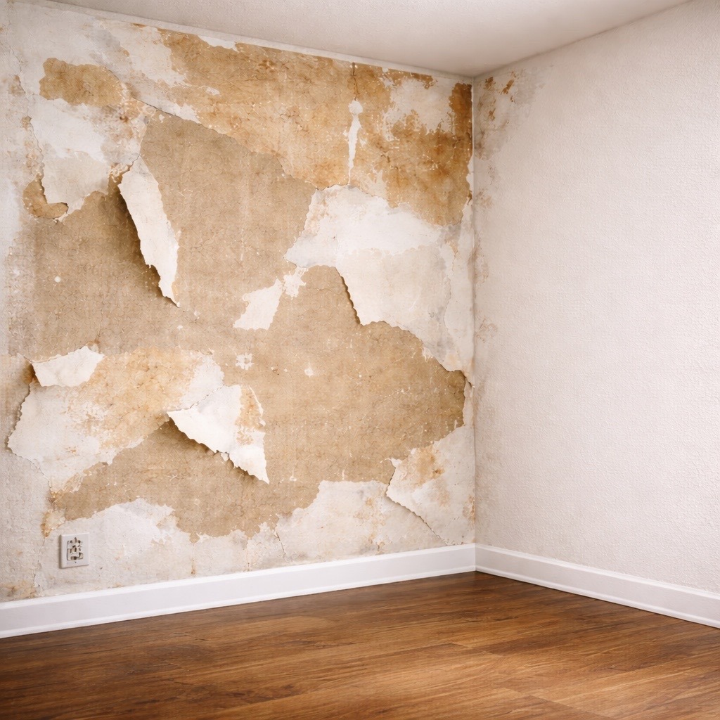 Wall before restoration