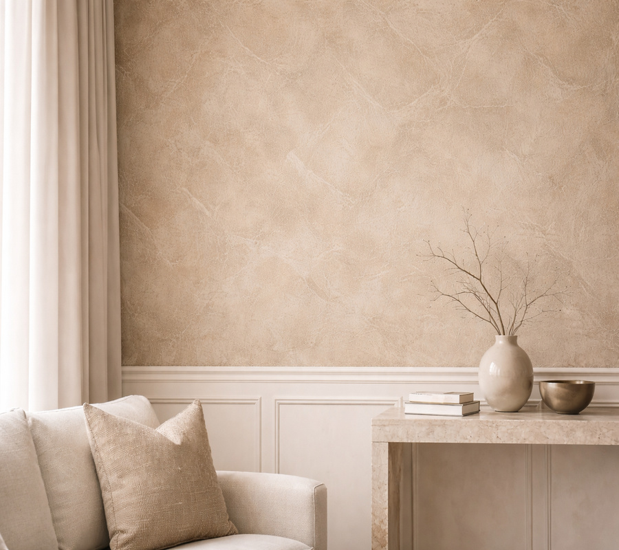 Decorative wall finish detail