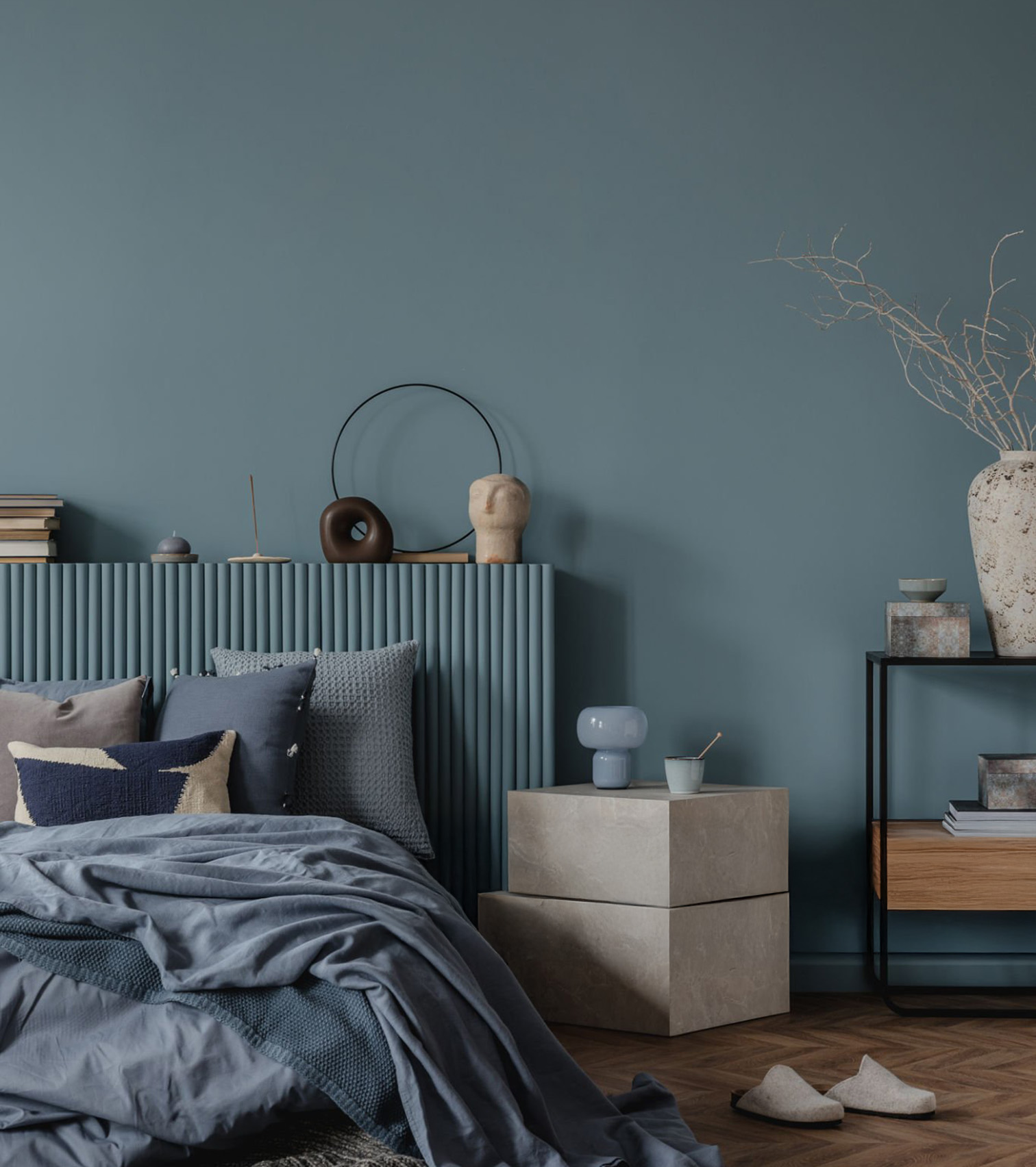 Residential interior painting with smooth wall finish