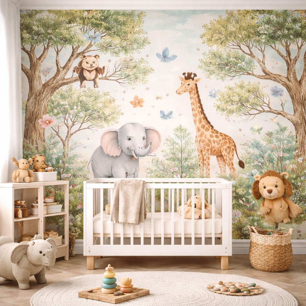 Kids Room Wallpaper Installation