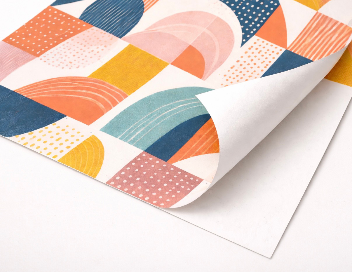 Peel-and-stick wallpaper